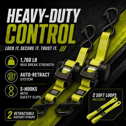 Retractable Ratchet Straps