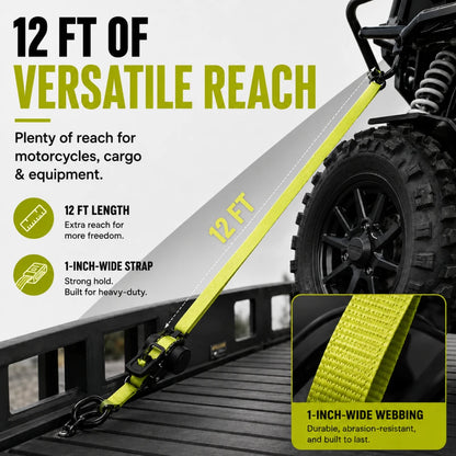 Retractable Ratchet Straps