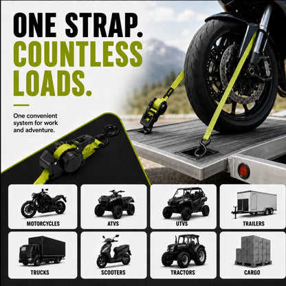 Retractable Ratchet Straps