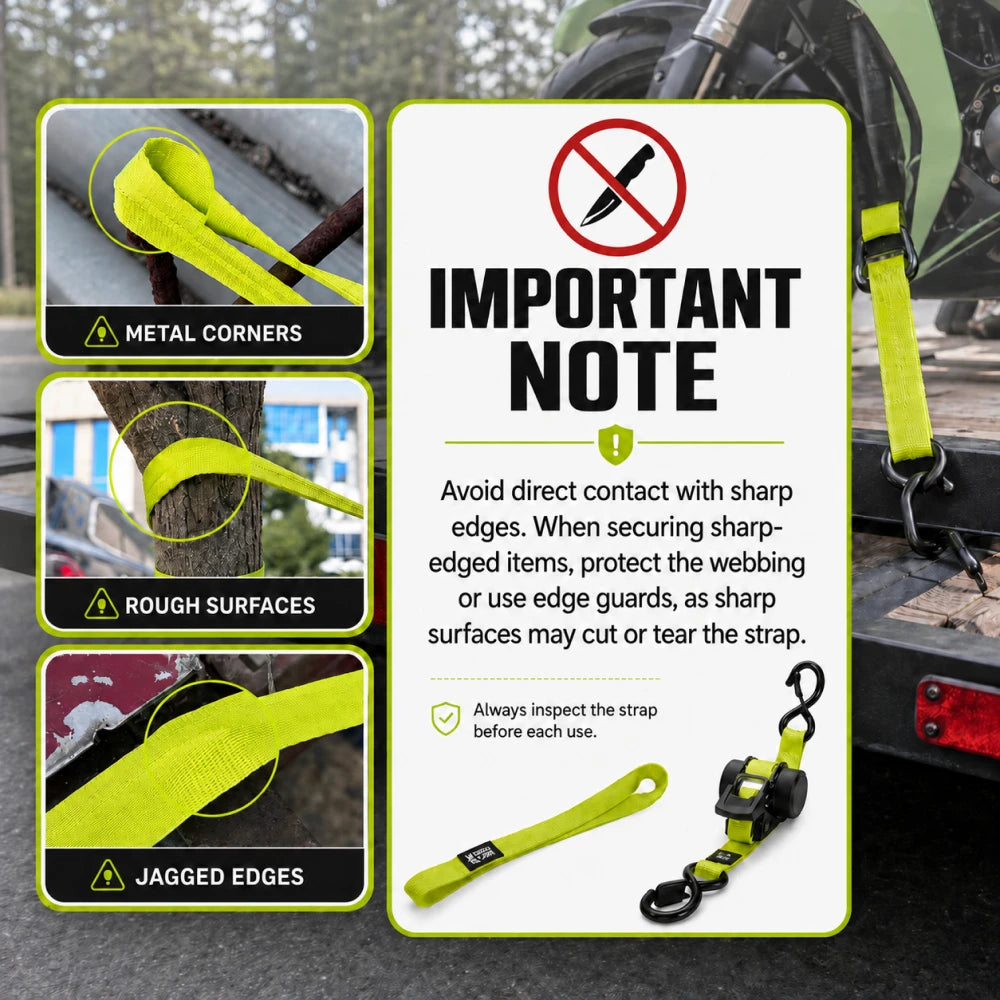 Retractable Ratchet Straps