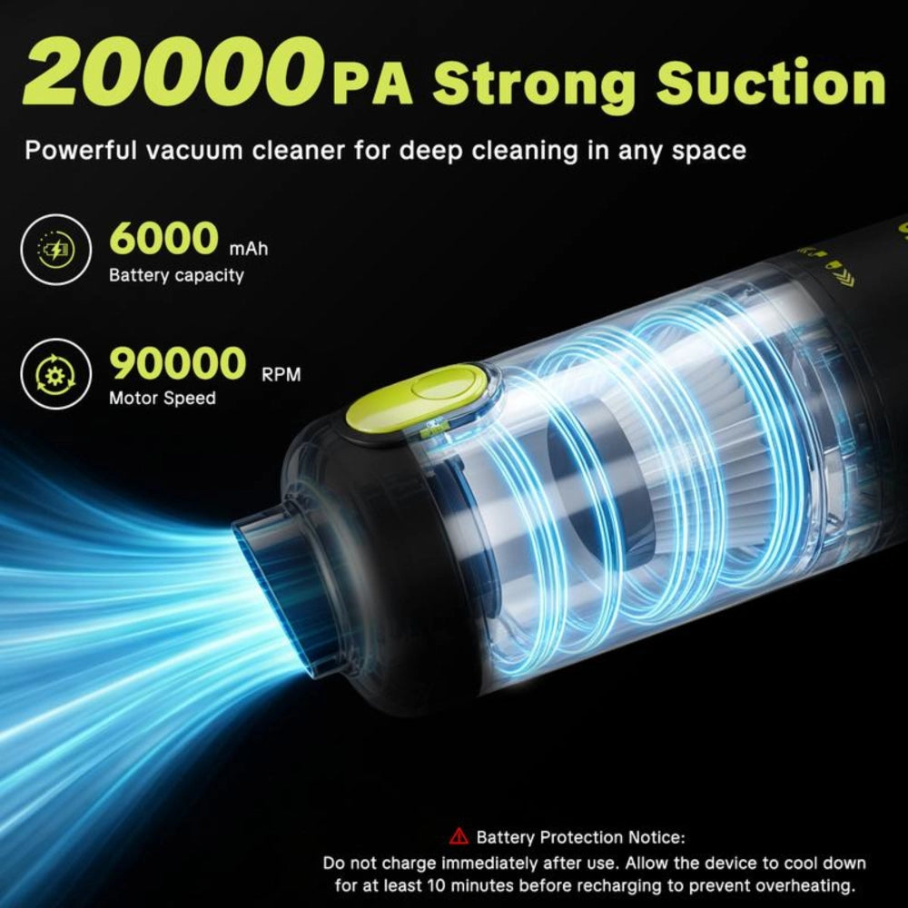 Portable Cordless Car Vacuum Kit