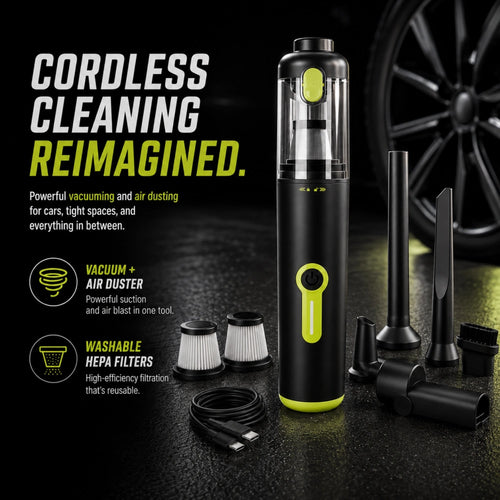 Portable Cordless Car Vacuum Kit