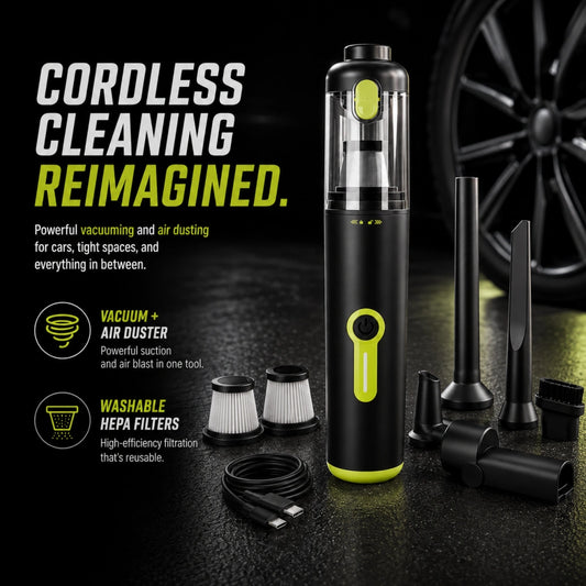Portable Cordless Car Vacuum Kit
